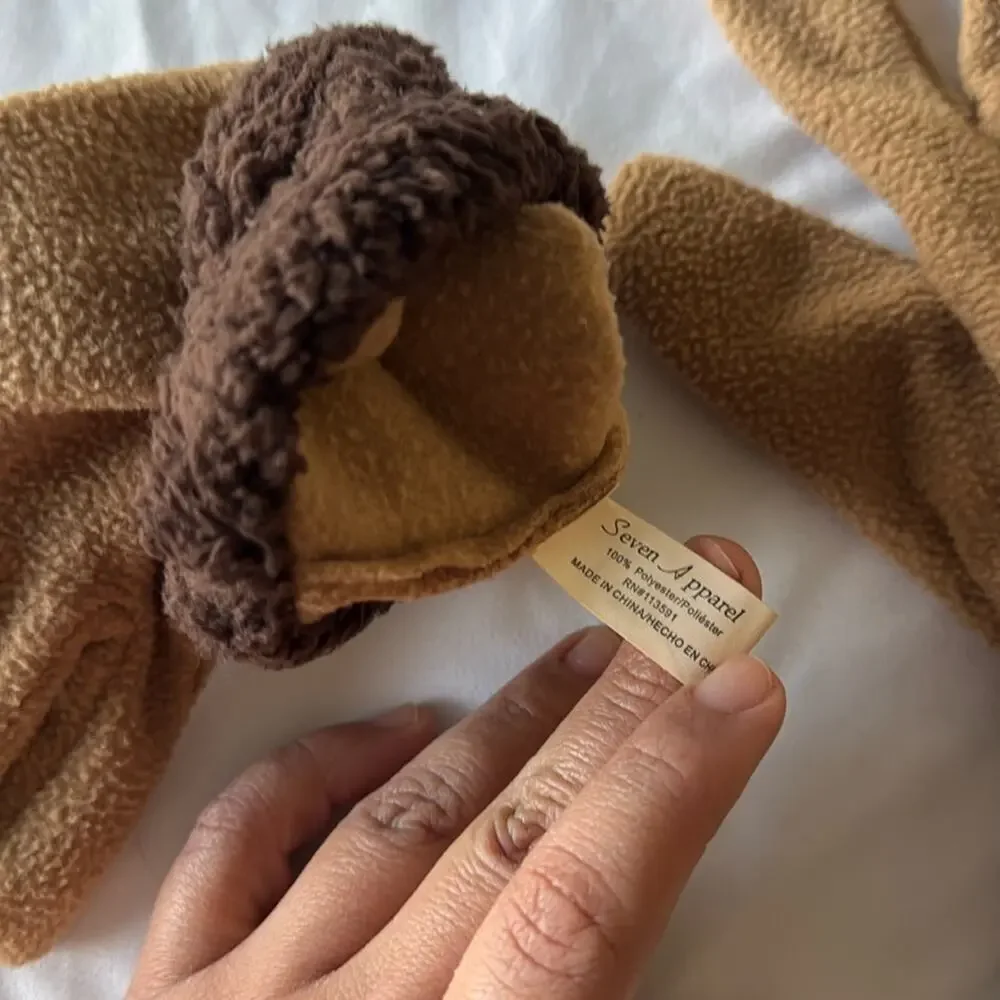 Seven apparel women's tan and brown winter gloves mittens